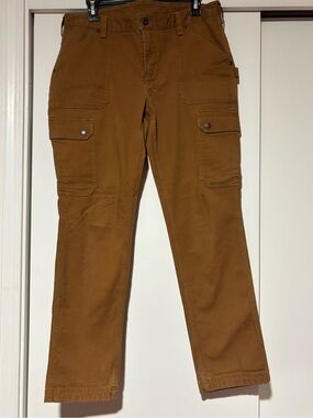 Women’s Duluth Trading Co. Brown Cargo Work Pants